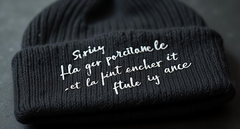 Berretti in stile grunge scuro con citazioni di Baudelaire